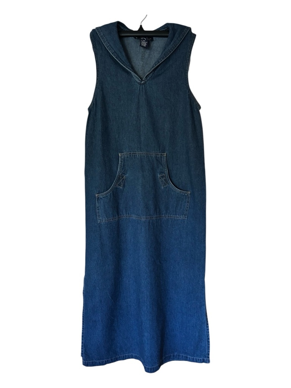Vintage Original Ty Blue Denim Sleeveless Jumper 100% Cotton